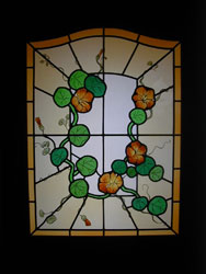 porte int&eacute;rieure en verres antiques